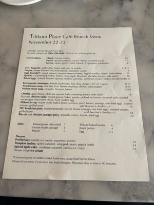 Menu photo 5 Tilikum Place Cafe Seattle, WA Menu photo 5 Tilikum Place Cafe Seattle, WA