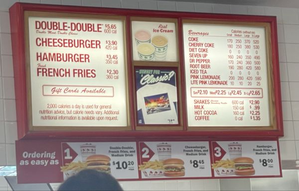 Menu photo 2 In-N-Out Burger Las Vegas, NV Menu photo 2 In-N-Out Burger Las Vegas, NV