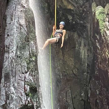 Rocaliza Adventure Tours - Repelling down the waterfall - Rock Climbing Near Me Rocaliza Adventure Tours - Repelling down the waterfall - Rock Climbing Near Me