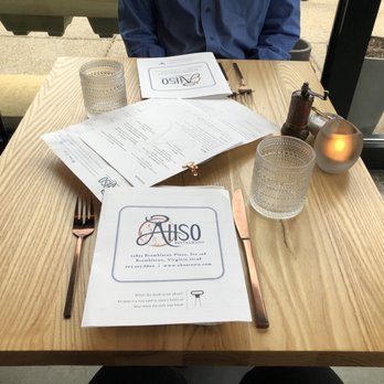Ahso Restaurant - Table Setting - New American Near Me - Brambleton, Virginia Ahso Restaurant - Table Setting - New American Near Me - Brambleton, Virginia