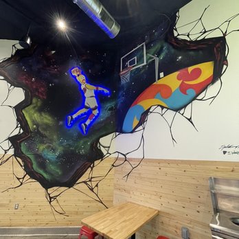 Dave's Hot Chicken - Nice indoor art. - Chicken Shop Near Me - El Cajon, California Dave's Hot Chicken - Nice indoor art. - Chicken Shop Near Me - El Cajon, California