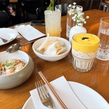 NEP Cafe - Mango Sticky Rice (Bev) Calamansi White Peach Seafood Ceviche - Breakfast & Brunch Near Me - Irvine, California NEP Cafe - Mango Sticky Rice (Bev) Calamansi White Peach Seafood Ceviche - Breakfast & Brunch Near Me - Irvine, California