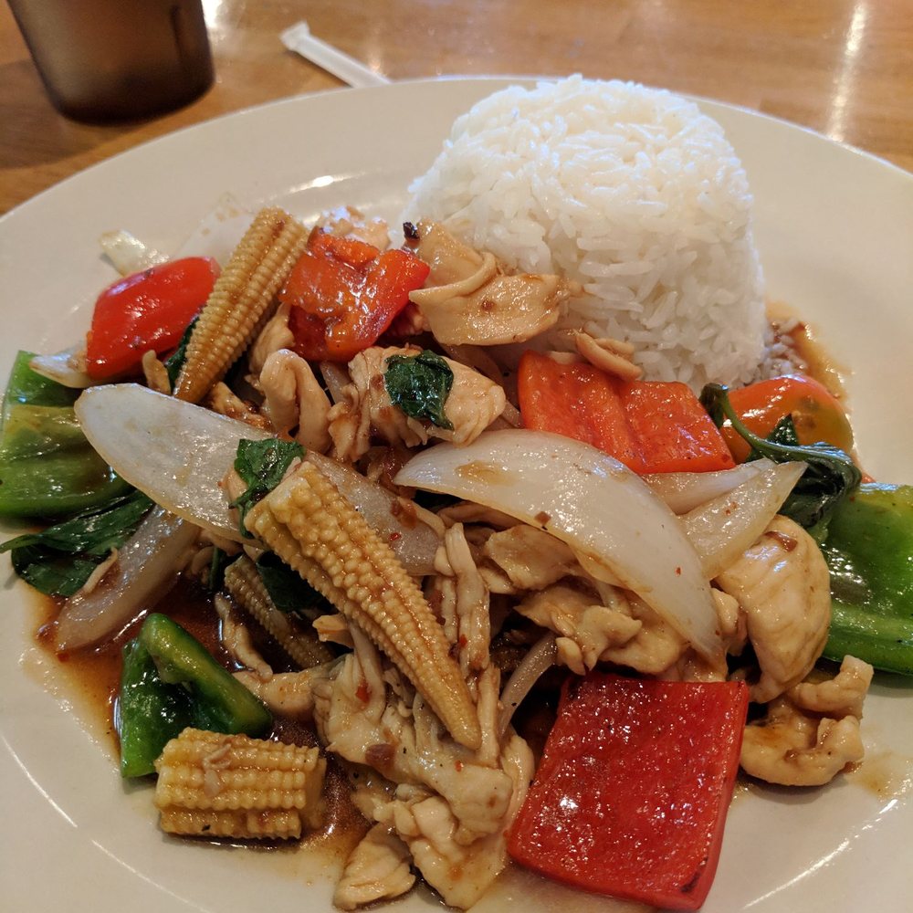 Curry Curry Thai - Lunch spicy basil leaves with chicken - Thai Near Me - Smyrna, Georgia