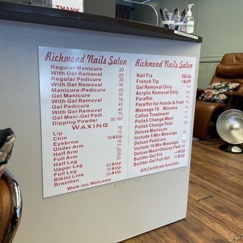 Richmond Nail Salon - Prices (4/2021) - increase from pre-pandemic life - Nail Salons Near Me - San Francisco, California