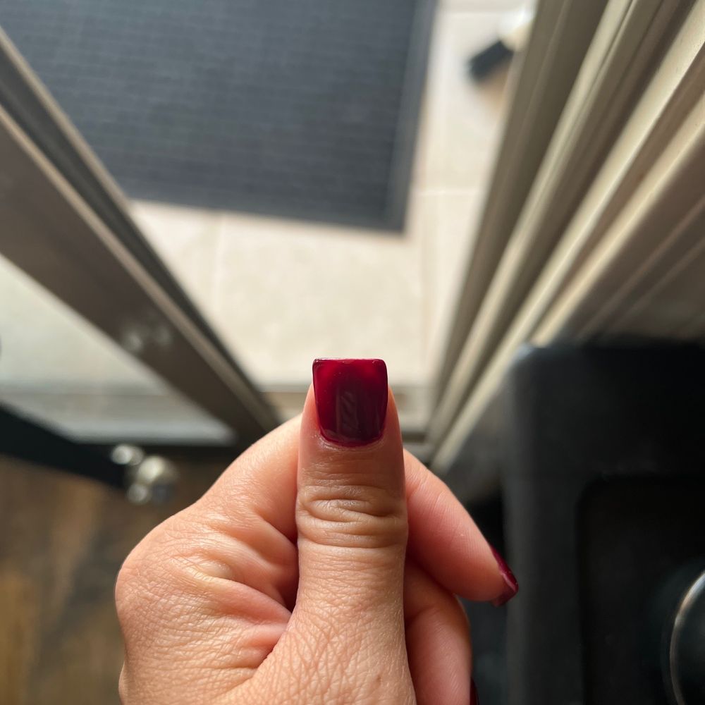 Desert Palm Nail Salon - Uneven color and crooked edge - Nail Salons Near Me - Surprise, Arizona
