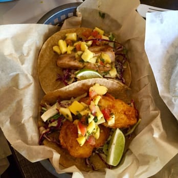 FISH DISTRICT - The Fish Tacos are large and tasty. - Seafood Near Me - San Diego, California