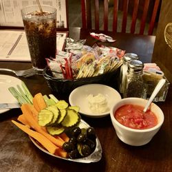 Shaw's Steakhouse & Tavern - Santa Maria-style relish tray