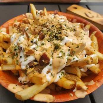 Calicraft Brewing - Musubi fries with way too much sauce. - Breweries Near Me - Davis, California