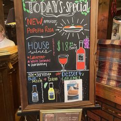 Provino's Italian Restaurant - Today's specials. $18 wine!!