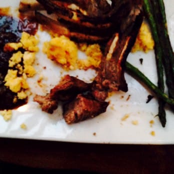 Ragged Point Restaurant - That is all the meat I got of the rack of lamb bones. $30, I think not. - American Near Me - Ragged Point, California