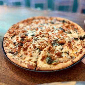 Spanky's Pizza - MED Chicken Alfredo - Pizza Near Me - Pasadena, Texas Spanky's Pizza - MED Chicken Alfredo - Pizza Near Me - Pasadena, Texas