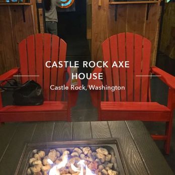 Castle Rock Axe House - Comfy place to hang while waiting for your turn! - Axe Throwing Near Me - Castle Rock, Washington