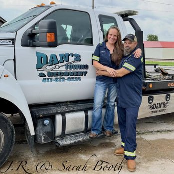 Dan's Towing & Recovery - Owners J.R. and Sarah - Towing Near Me - Marshfield, Missouri Dan's Towing & Recovery - Owners J.R. and Sarah - Towing Near Me - Marshfield, Missouri