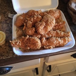 Tc's Seafood - 8 piece chicken tender and fried rice $10.95. Canes who?