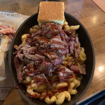 Summit Smokehouse & Tap Room - Signature Mac and Cheese + brisket - Barbeque Near Me - Mount Pleasant, Michigan Summit Smokehouse & Tap Room - Signature Mac and Cheese + brisket - Barbeque Near Me - Mount Pleasant, Michigan