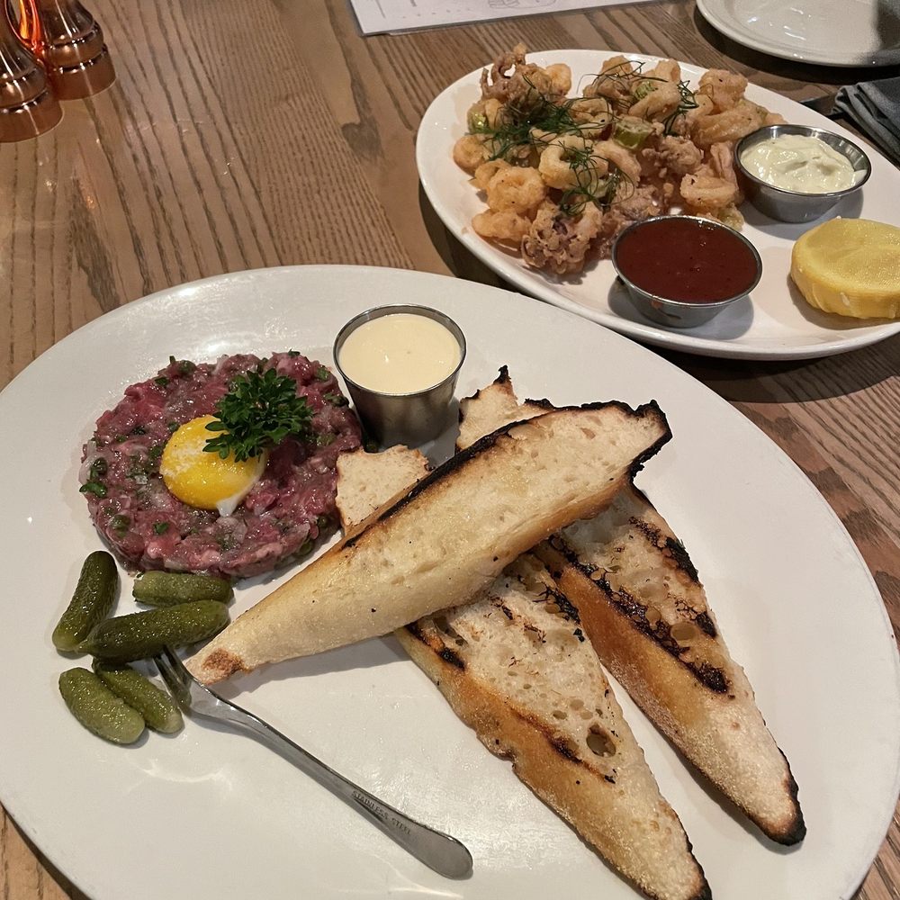 Corinne Denver - Wagyu beef tartare and calamari - Breakfast & Brunch Near Me - Denver, Colorado