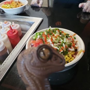 Bombay Burrito - Bob the Raptor says "Chicken Bowl Prey!!!" - Indian Near Me - Willoughby, Ohio