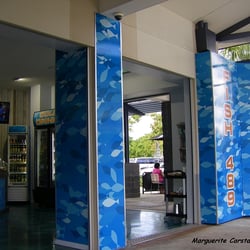 Kiss My Fish - Entrance to the Restaurant and shop..Fish 489..Kiss My Fish