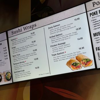 Good Friends Poke - Menu - sushi wraps. I hear you can offer a tofu wrap. Haven't tested that secret menu though - Poke Near Me - Davis, California