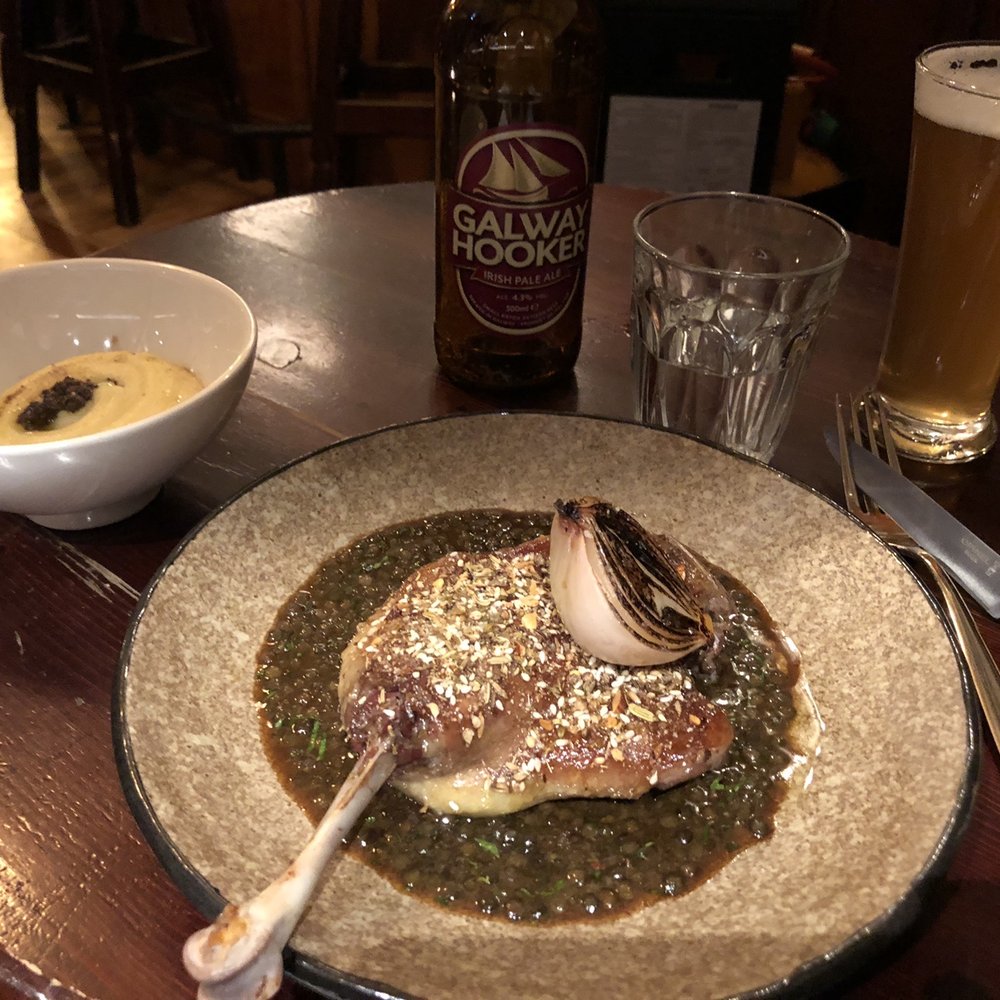 Spitalfields - Slow roasted duck, lentils and truffle mashed - Pubs Near Me - Dublin 8, D Spitalfields - Slow roasted duck, lentils and truffle mashed - Pubs Near Me - Dublin 8, D