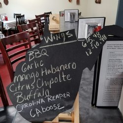 Creek N' Rail Cafe - Wing sauces available at the creek n' rail Cafe