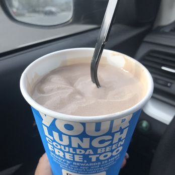 Wendy's - Chocolate shake looking a bit melted and it's cold outside - Burgers Near Me - Redlands, California