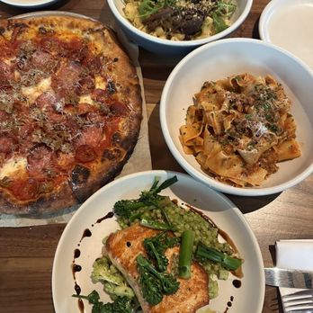 North Italia - The Pig, Bolognese (House Specialty), Braised Short Rib Lumache, Roasted Salmon - Italian Near Me - Dallas, Texas