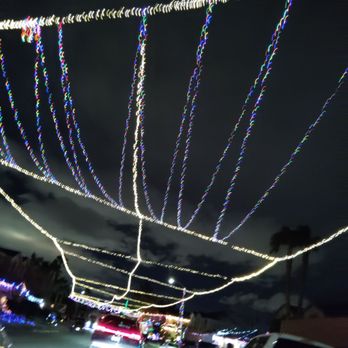 Sandy Ridge Neighborhood - Beautiful over head road lights! - Holiday Decorating Services Near Me - Henderson, Nevada