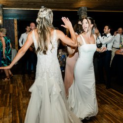 Mint DJ & Event Group - Twin brides at Whispering Hollow Estate