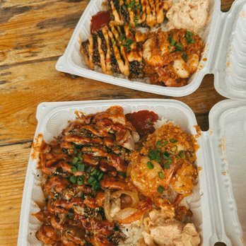 Da Bald Guy - Cajun Garlic Butter Shrimp, Peeled Garlic Butter Shrimp, Pan-Fried Poke, Furikake Crusted fresh fish of the day - Food Trucks Near Me - Kahuku, Hawaii Da Bald Guy - Cajun Garlic Butter Shrimp, Peeled Garlic Butter Shrimp, Pan-Fried Poke, Furikake Crusted fresh fish of the day - Food Trucks Near Me - Kahuku, Hawaii