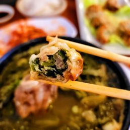 Fried dumpling inside Fried dumpling inside