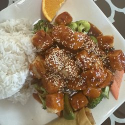 China Village - Sesame tofu lunch special