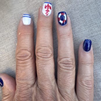 Y&Z Nail Spa - Nautical theme nail art - Nail Salons Near Me - Northport, New York Y&Z Nail Spa - Nautical theme nail art - Nail Salons Near Me - Northport, New York