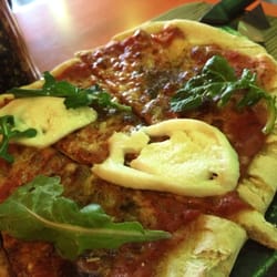 Burrata pizza inspired by Madrid Fusion