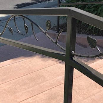 Del Rey Fabrication - Front hand rail with vine detail that matches the front gate. - Fences & Gates Near Me