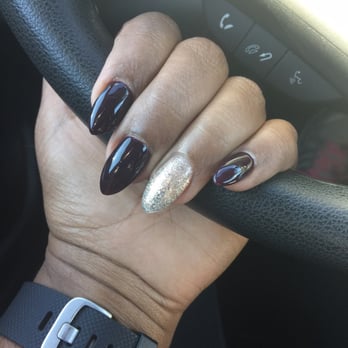Angel's Nail Salon - Beautiful fill and shellac polish on stiletto nails by Don. I love this place! - Nail Salons Near Me - La Mesa, California
