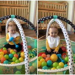 McKinney KinderCare - This guy LOVES his new class!