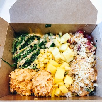 Local Poke - a variety of food in a box - Poke Near Me - Pleasanton, California