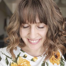 My hair styled at home after balayage