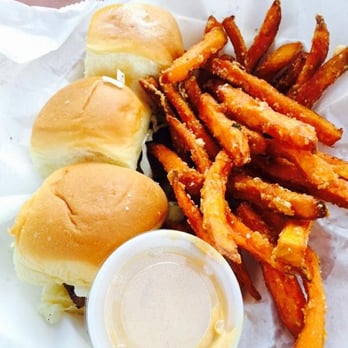 Taste & See - Pork Belly confit sliders with sweet potato fries - Food Trucks Near Me - Asheville, North Carolina Taste & See - Pork Belly confit sliders with sweet potato fries - Food Trucks Near Me - Asheville, North Carolina