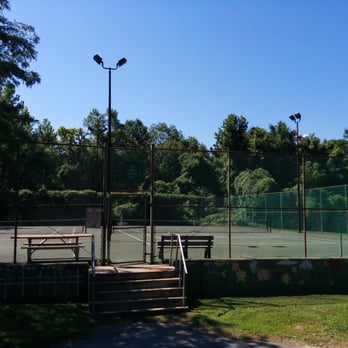 Merry Place Playground - Two tennis courts in reasonably good condition. The surrounding trees provide decent shade in the early and late hours of the day. - Playgrounds Near Me - Havertown, Pennsylvania Merry Place Playground - Two tennis courts in reasonably good condition. The surrounding trees provide decent shade in the early and late hours of the day. - Playgrounds Near Me - Havertown, Pennsylvania