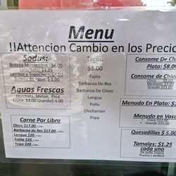 Taqueria Marquez - Menu