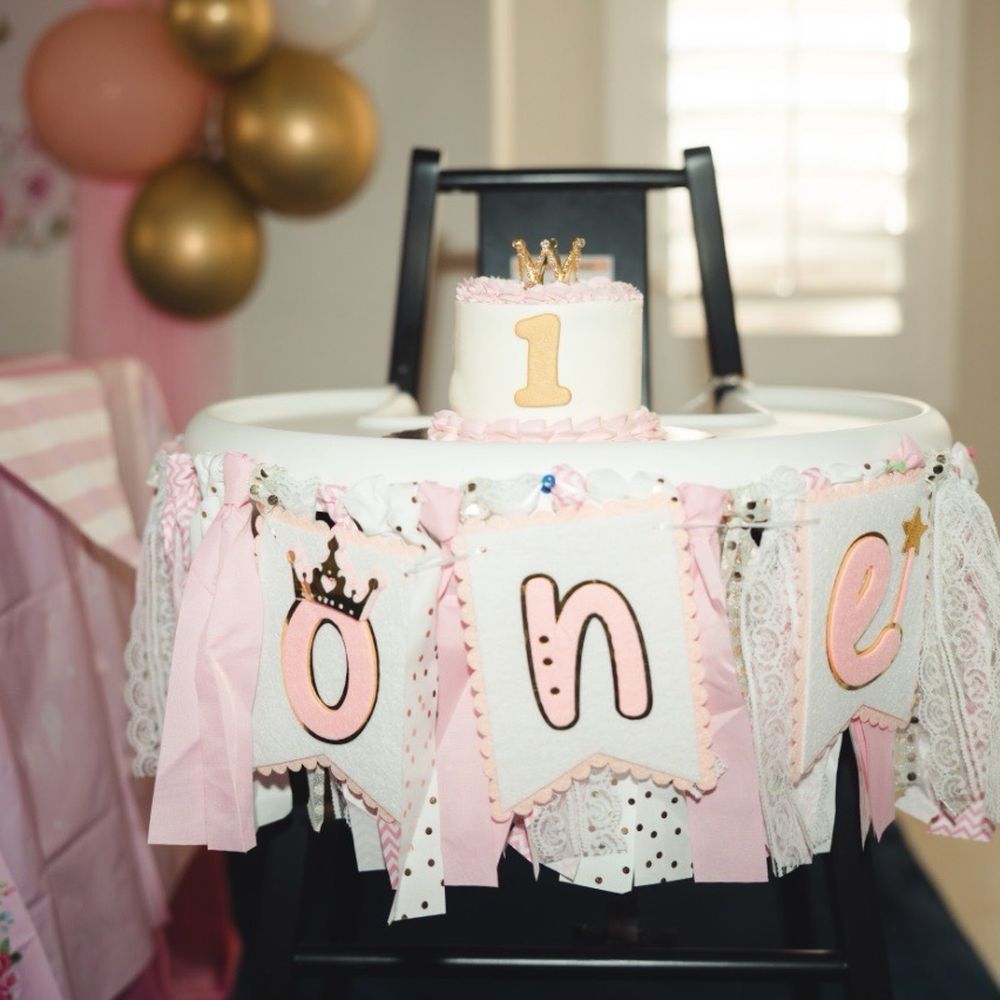 Cakes by Stiggy - cute little smash cake that matches the bigger cake! - Custom Cakes Near Me