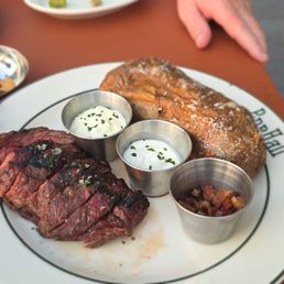 The steak with a particularly good potato! The steak with a particularly good potato!
