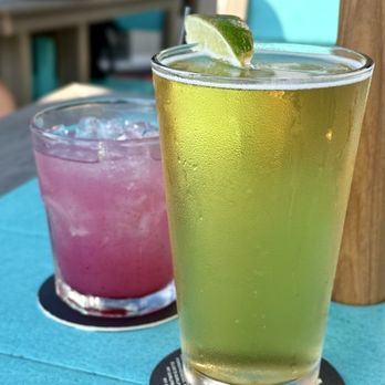 D.C. Cobb's - Mexican Lager and Blackberry/Basil Cocktail - Burgers Near Me - East Dundee, Illinois