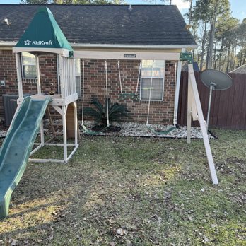 A Man With A Plan Handyman Services LLC - Front angle of playset assembled by us. - Handyman Near Me - North Charleston, South Carolina A Man With A Plan Handyman Services LLC - Front angle of playset assembled by us. - Handyman Near Me - North Charleston, South Carolina