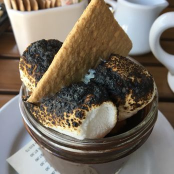 The Monk's Kettle - Chocolate pudding with peanut butter cream cheese mousse, graham cracker crumble & toasted marshmallow $9 - Bars Near Me - Oakland, California The Monk's Kettle - Chocolate pudding with peanut butter cream cheese mousse, graham cracker crumble & toasted marshmallow $9 - Bars Near Me - Oakland, California