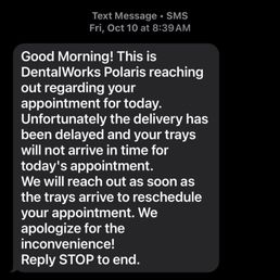 Text to cancel my appointment Text to cancel my appointment
