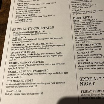 The TimberHearth - Drinks meni - New American Near Me - Edwards, Colorado