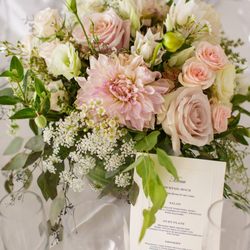 Green Wood Flowers - Short table arrangement (wedding)